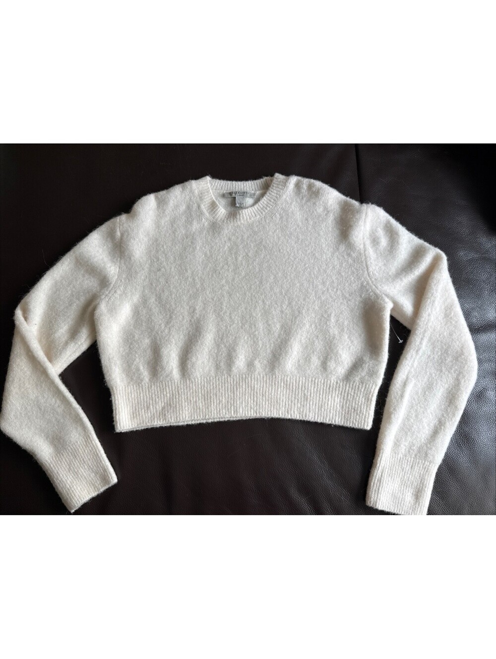 All Saints  Curtis Wool Blend  Cropped Sweater  Size L
